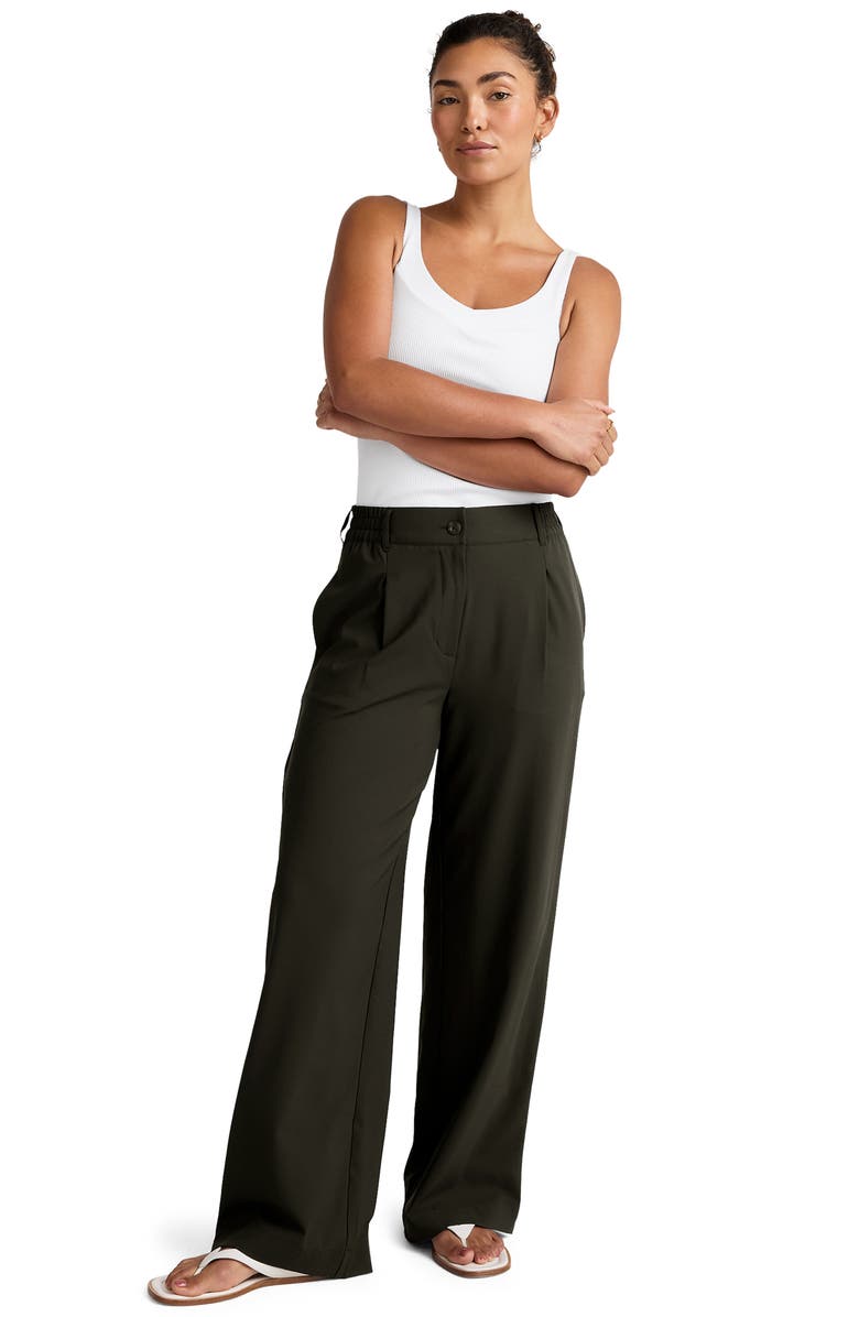 Beyond Yoga Status Trousers, Alternate, color, Olive Ink