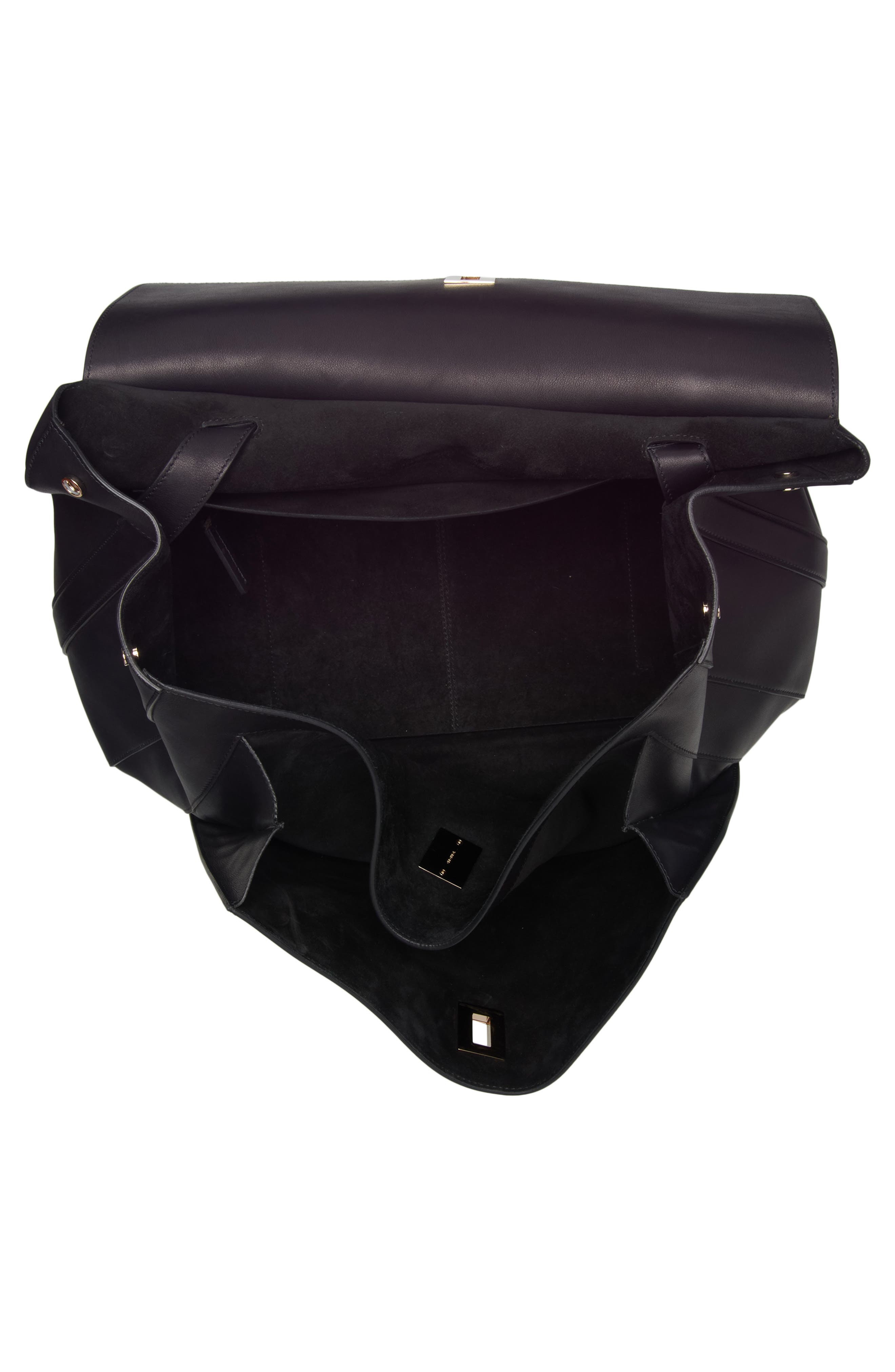 TOM FORD Large Besace Leather Messenger Bag, Alternate, color, Black