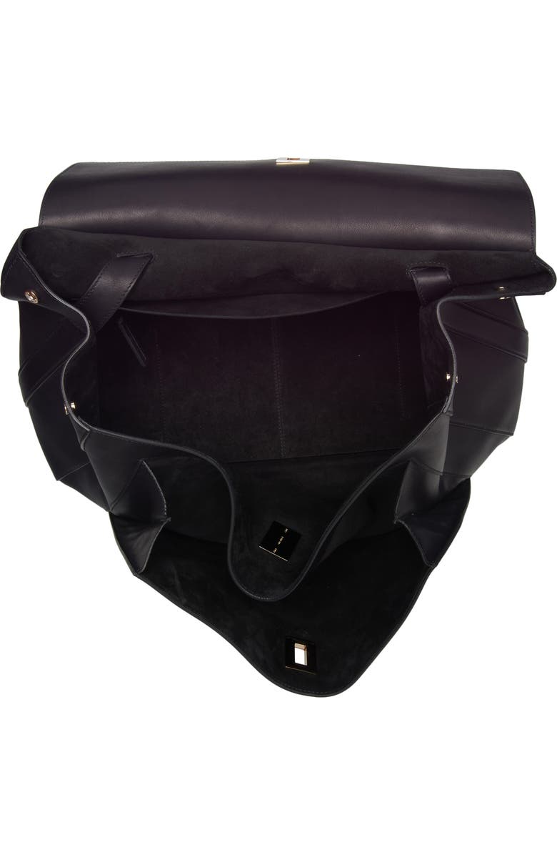 TOM FORD Large Besace Leather Messenger Bag, Alternate, color, Black