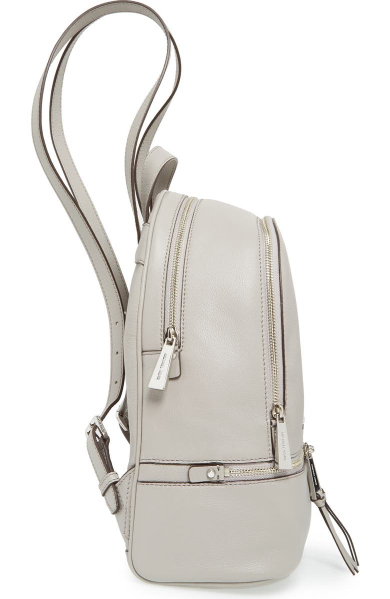 MICHAEL Michael Kors 'Small Rhea Zip' Leather Backpack, Alternate, color,