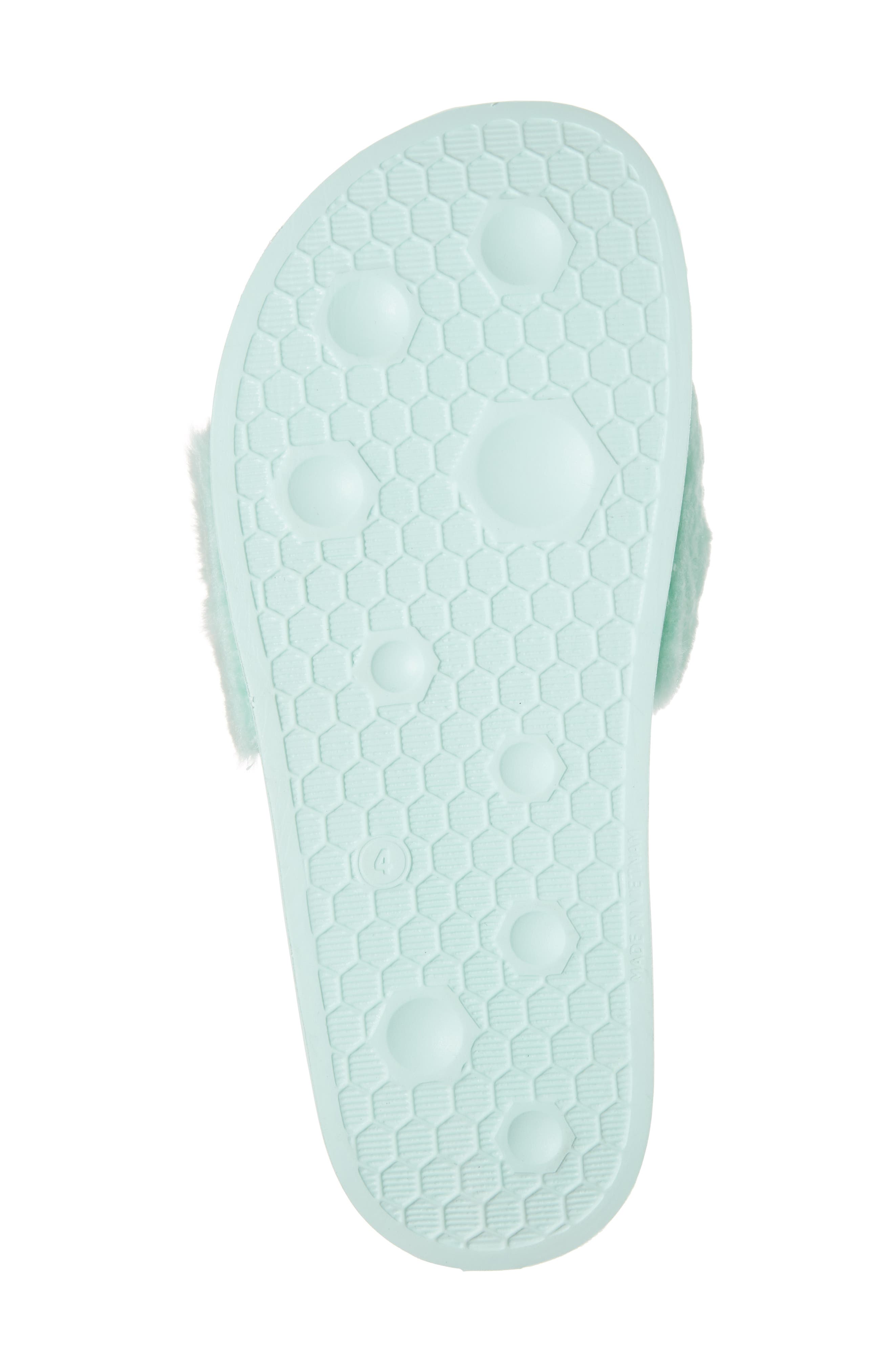 PUMA FENTY PUMA by Rihanna 'Leadcat Fenty' Faux Fur Slide Sandal, Alternate, color, 