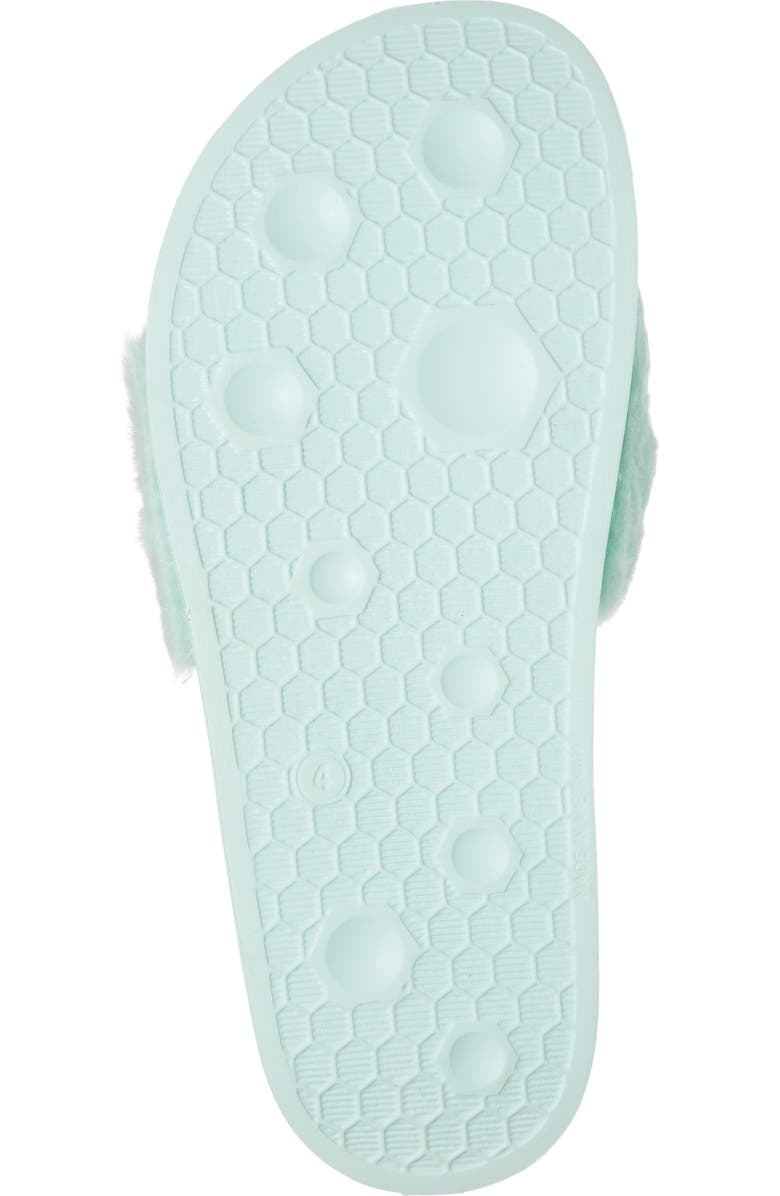 PUMA FENTY PUMA by Rihanna 'Leadcat Fenty' Faux Fur Slide Sandal, Alternate, color,