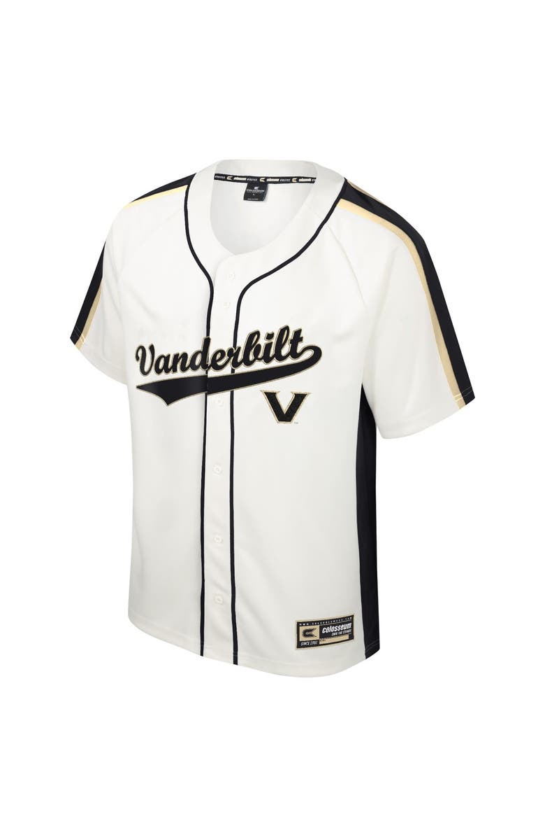 COLOSSEUM Men's Colosseum Cream Vanderbilt Commodores Ruth Button-Up Baseball Jersey, Alternate, color, Cream