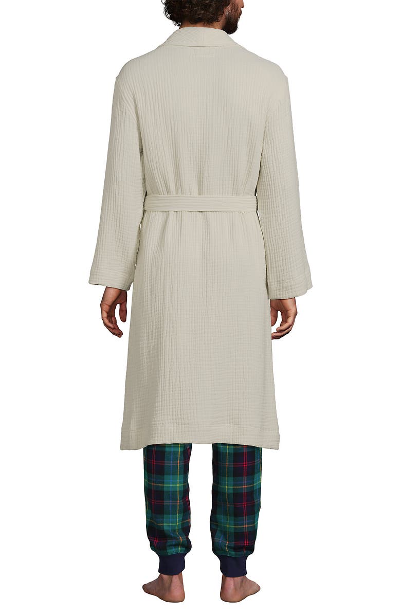 Lands' End Calf Length Gauze Robe, Alternate, color, 
