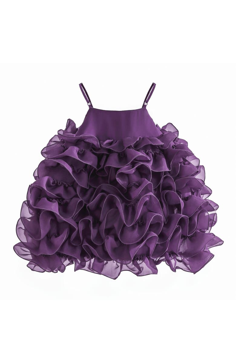 Tulleen Vionara Ruffle Dress, Alternate, color, Purple