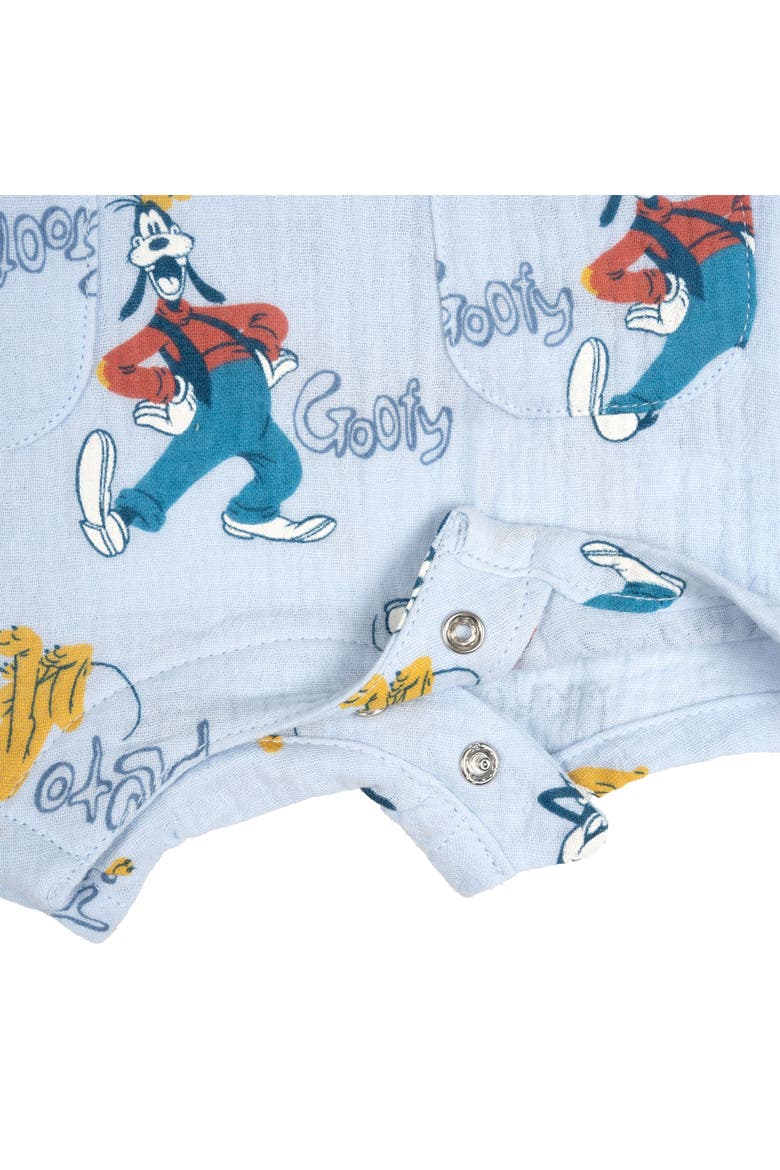 Mickey Mouse Sleeveless One Piece Romper, Alternate, color, Mickey Friends Blue