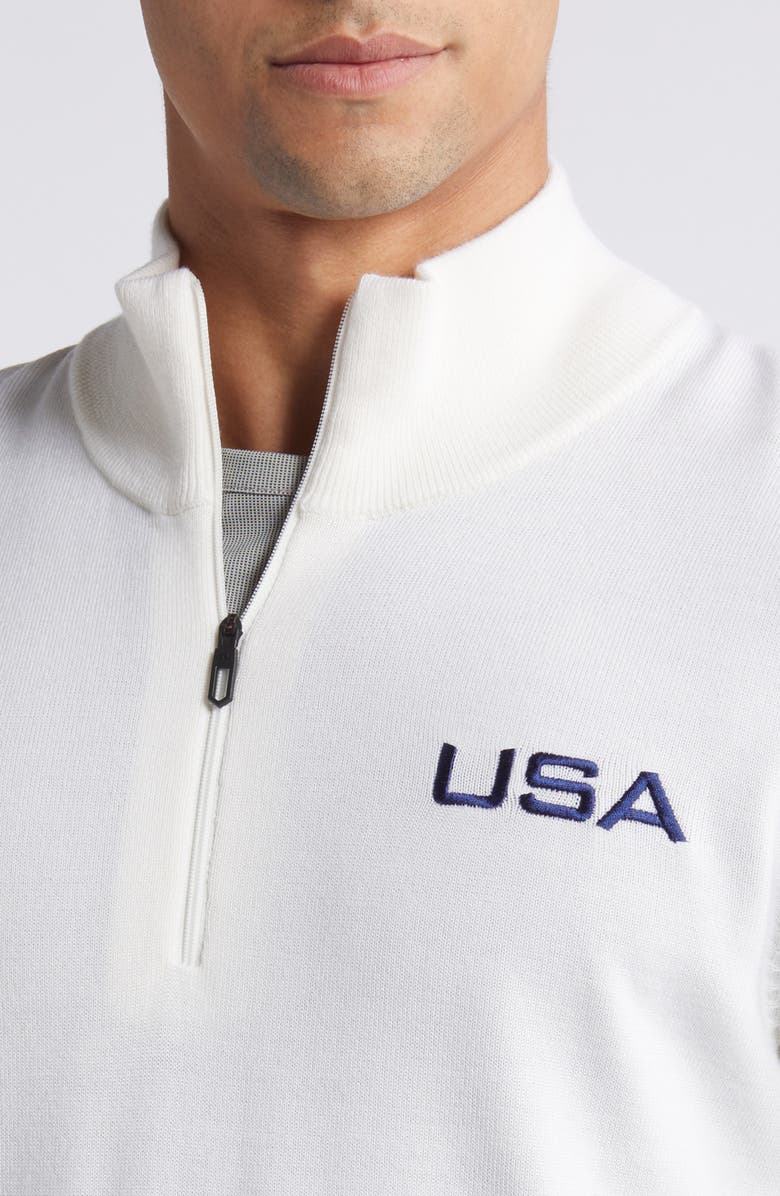 J. Lindeberg Nathaniel Wool Quarter Zip Sweater, Alternate, color, 