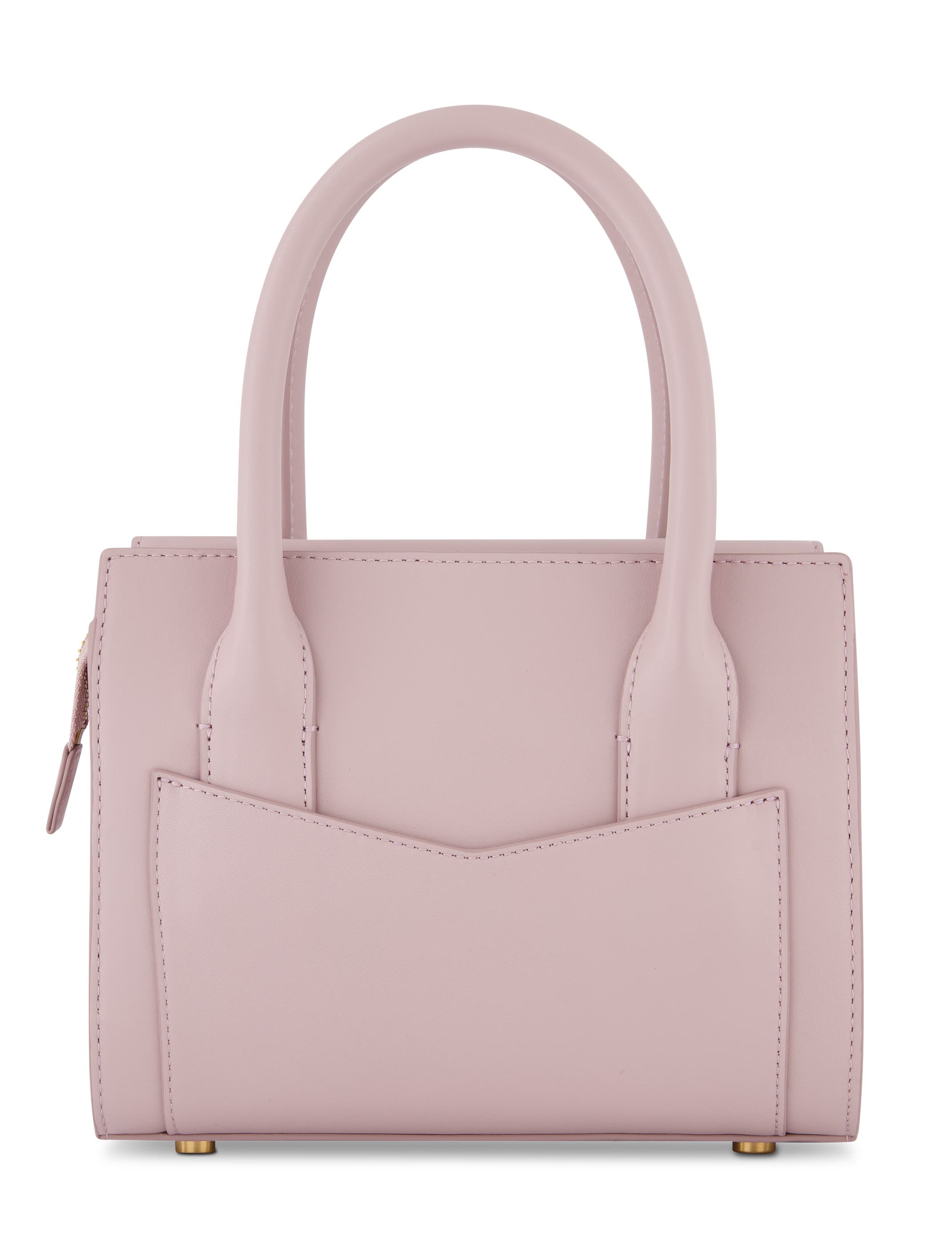 Gold Plated Hardware Small Leather Tote Bag, Alternate, color, Wisteria