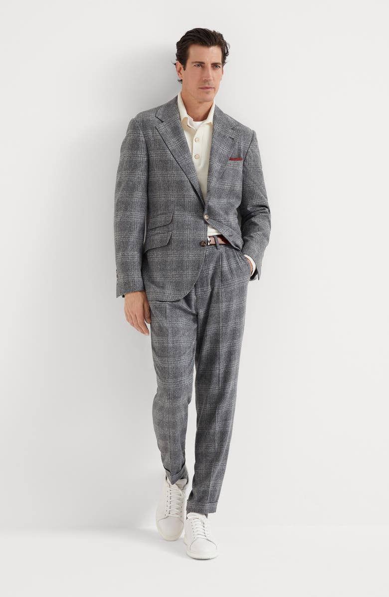 Brunello Cucinelli Silk, wool and cashmere trousers, Alternate, color, 