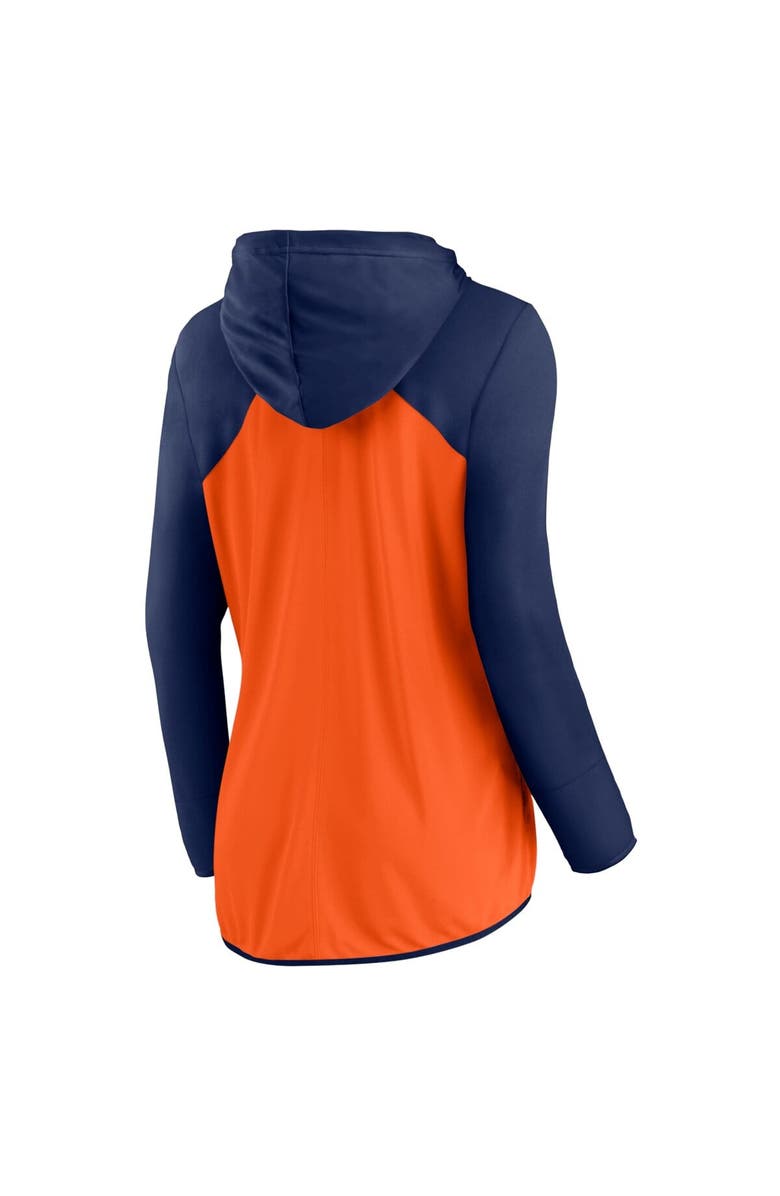 FANATICS Women's Fanatics Orange/Navy Denver Broncos Script Full-Zip Hoodie, Alternate, color, Orange
