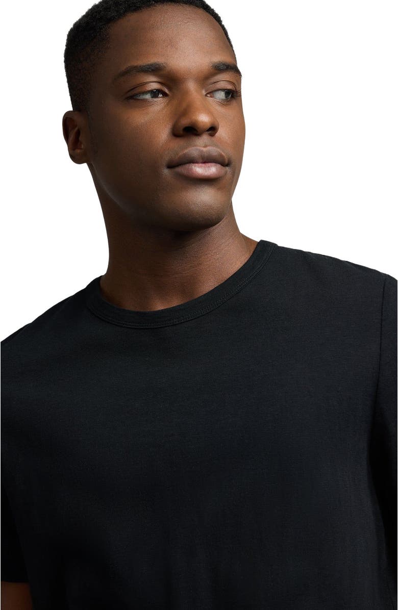 Onia Slub Tee, Alternate, color, Black