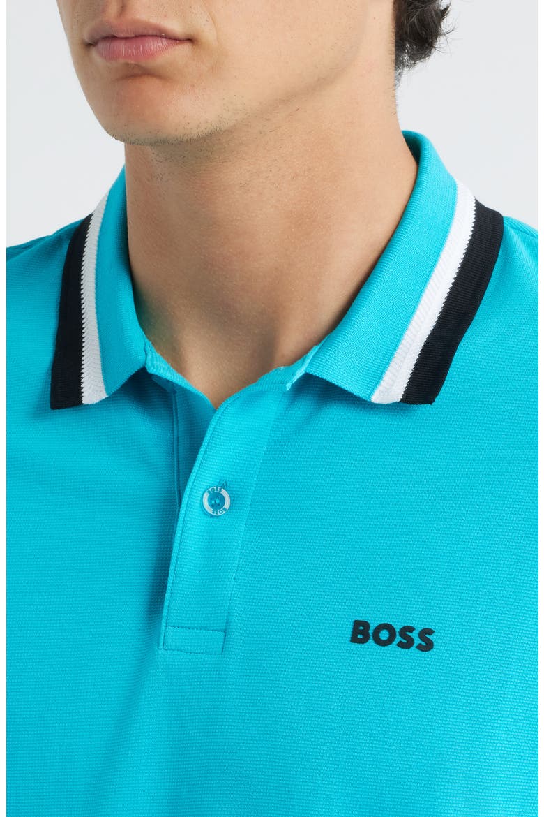 Paddy Tipped Cotton Polo, Alternate, color, OPEN BLUE