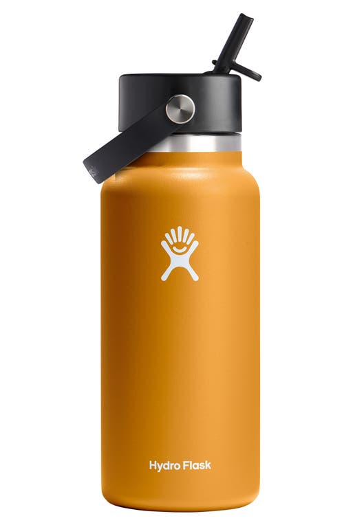 Hydro Flask 32-Ounce Wide Mouth Flex Straw Cap Water Bottle in Fossil 