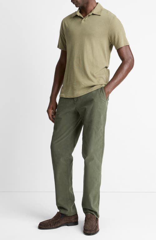 Vince Owen Stretch Regular Fit Chino Pants In Green