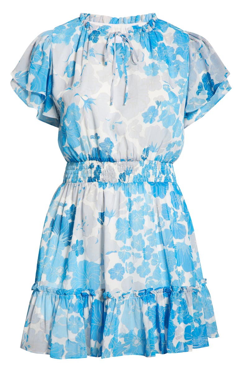 SUGARLIPS Kerela Floral Bumble Ruffle Dress, Alternate, color, 