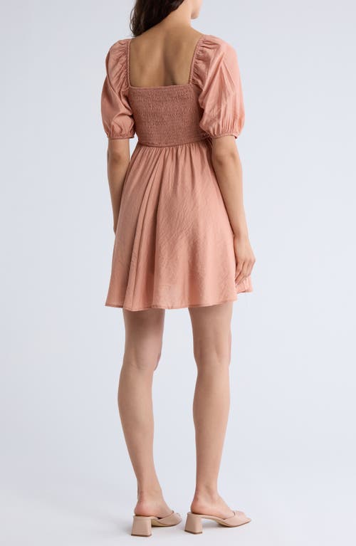 BLU PEPPER BLU PEPPER PUFF SLEEVE MINIDRESS