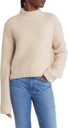 & Other Stories Boxy Mock Neck Rib Sweater