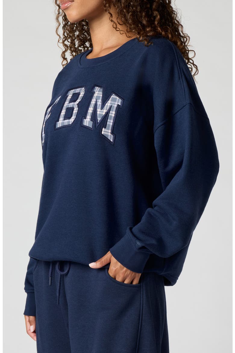 Graphic Oversized Sweatshirt, Alternate, color, NAVY