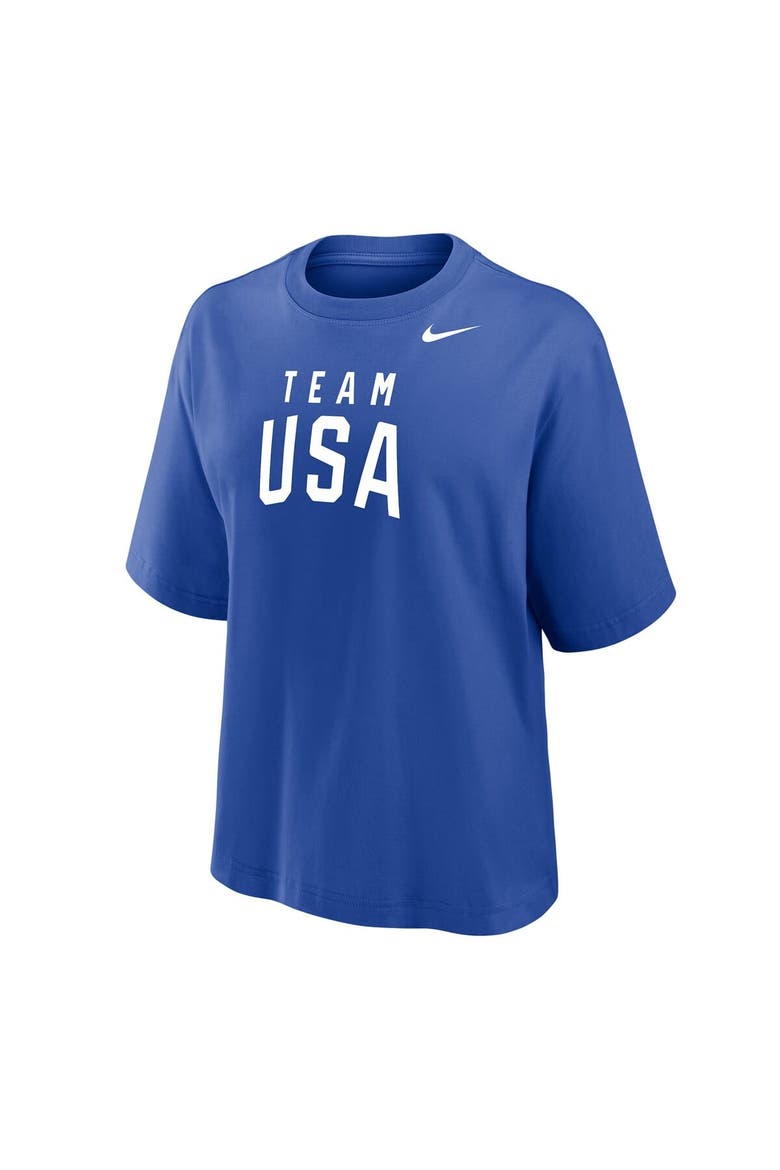 Women's Nike Royal Team USA Boxy T-Shirt, Alternate, color, Royal