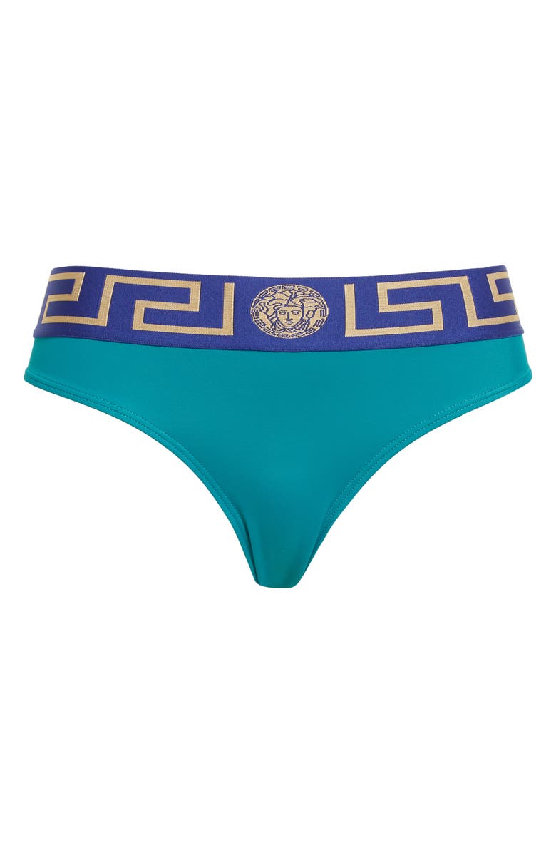 Versace Greca Border Bikini Bottoms, Alternate, color,