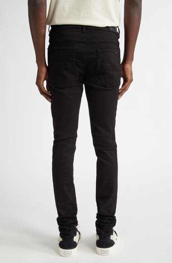 MX1 Leather Patch Ripped Skinny Jeans