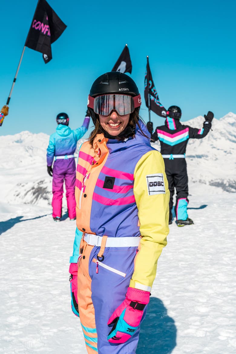 So Fetch 2.0 Shaped Women's Ski Suit, Alternate, color, Pastel purple