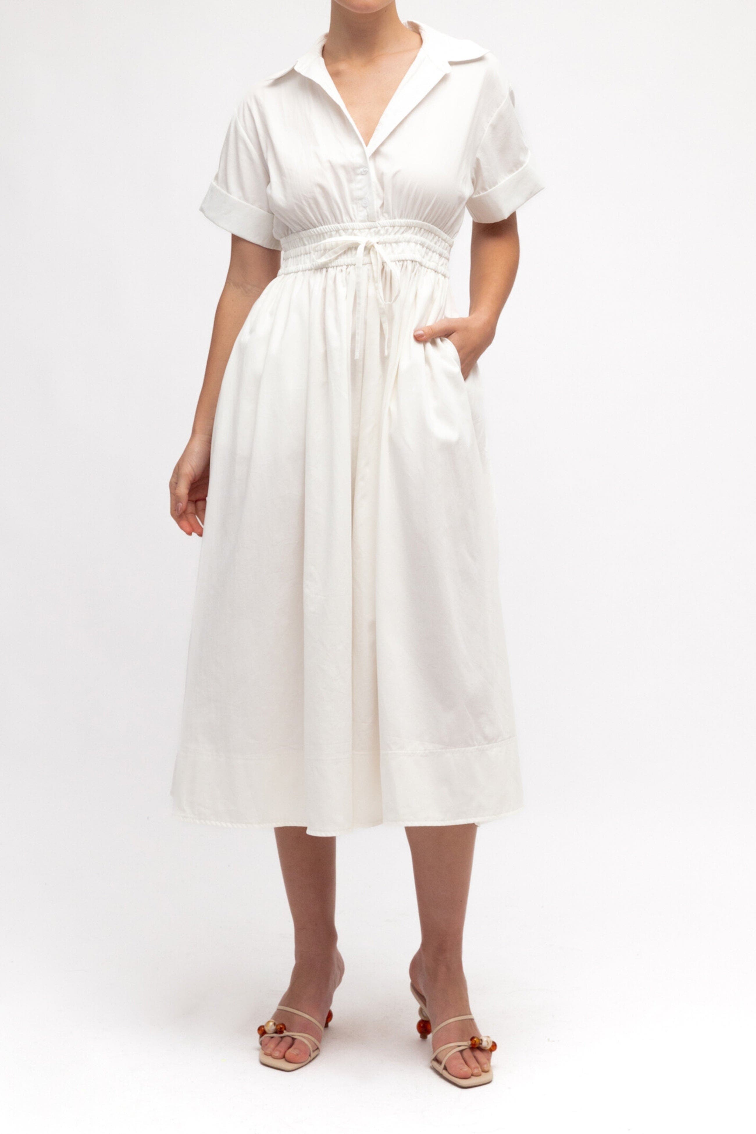 stone tie cuff detail pleated shirt dress stone tie cuff detail pleated shirt dress prettylittlething size 8 brand  new