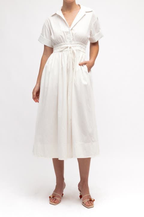 Tie Detail Shirt Dress