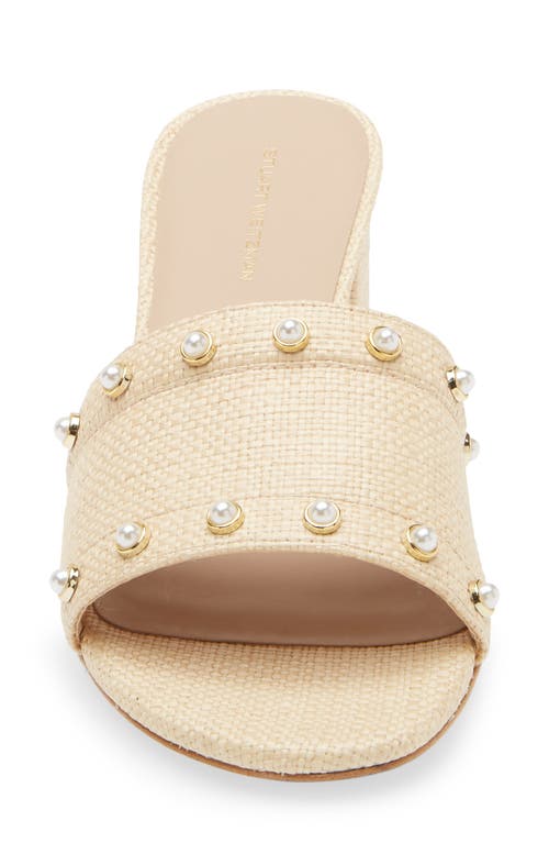 STUART WEITZMAN STUART WEITZMAN FAUX PEARL SLIDE SANDAL