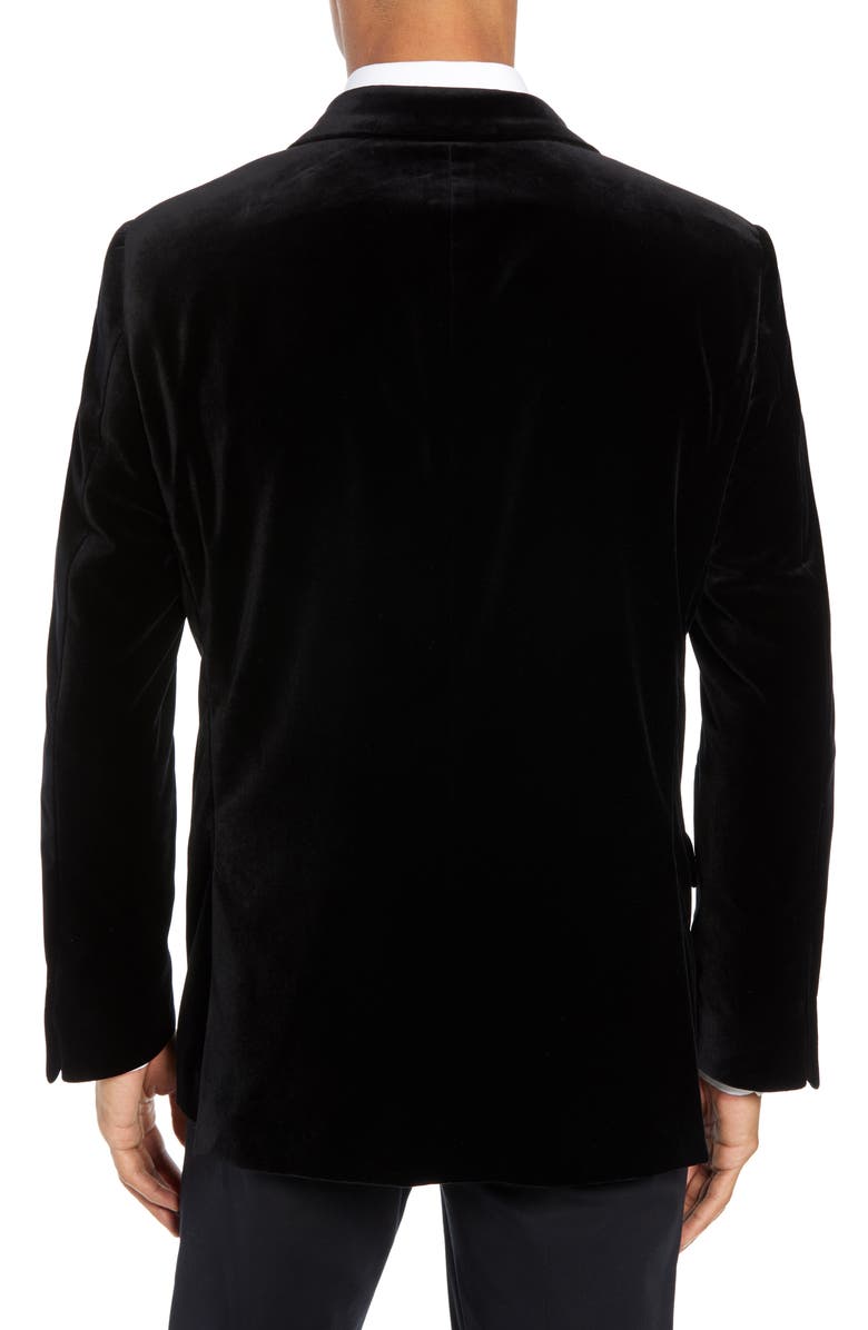 Hickey Freeman Classic Fit Stretch Cotton Velvet Dinner Jacket, Alternate, color,