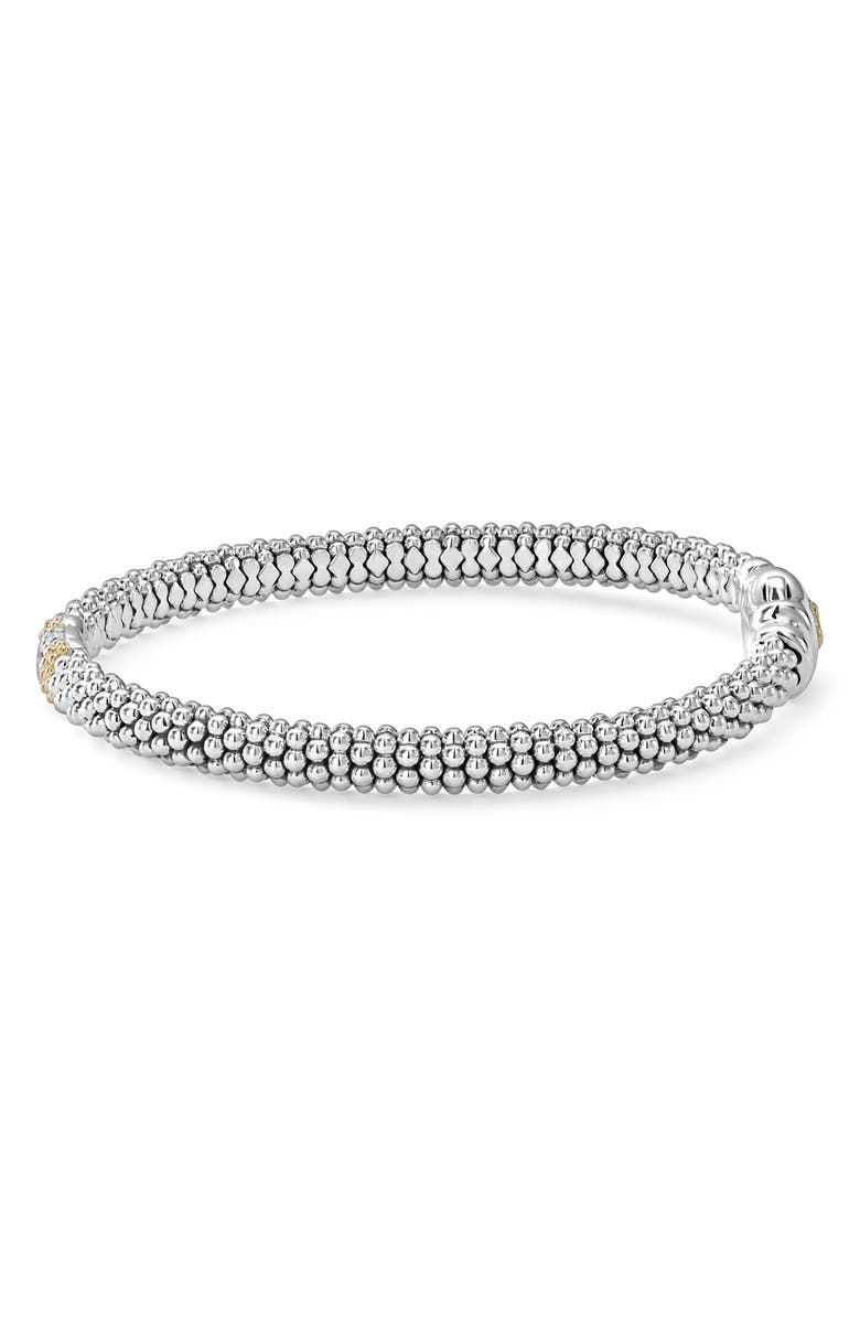 LAGOS Luxe Caviar Beaded Rope Bracelet, Alternate, color, Silver