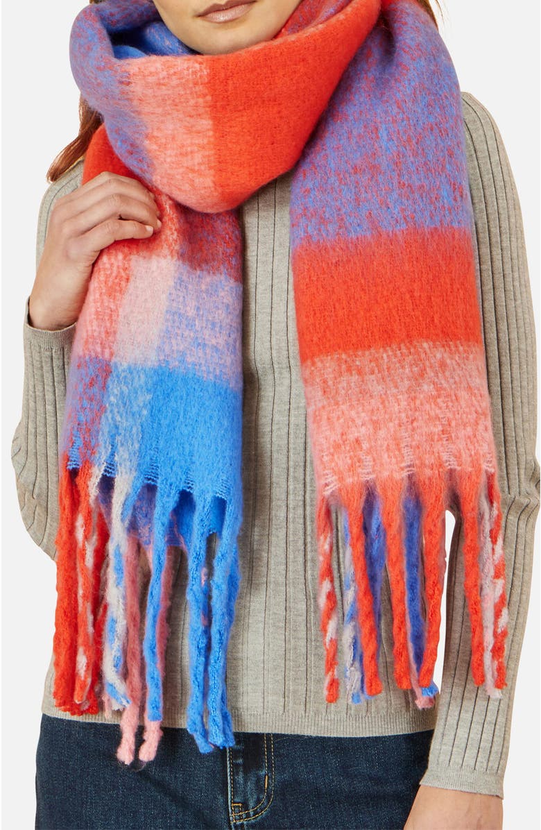 Yumi Check Super Soft Scarf, Alternate, color, Multi