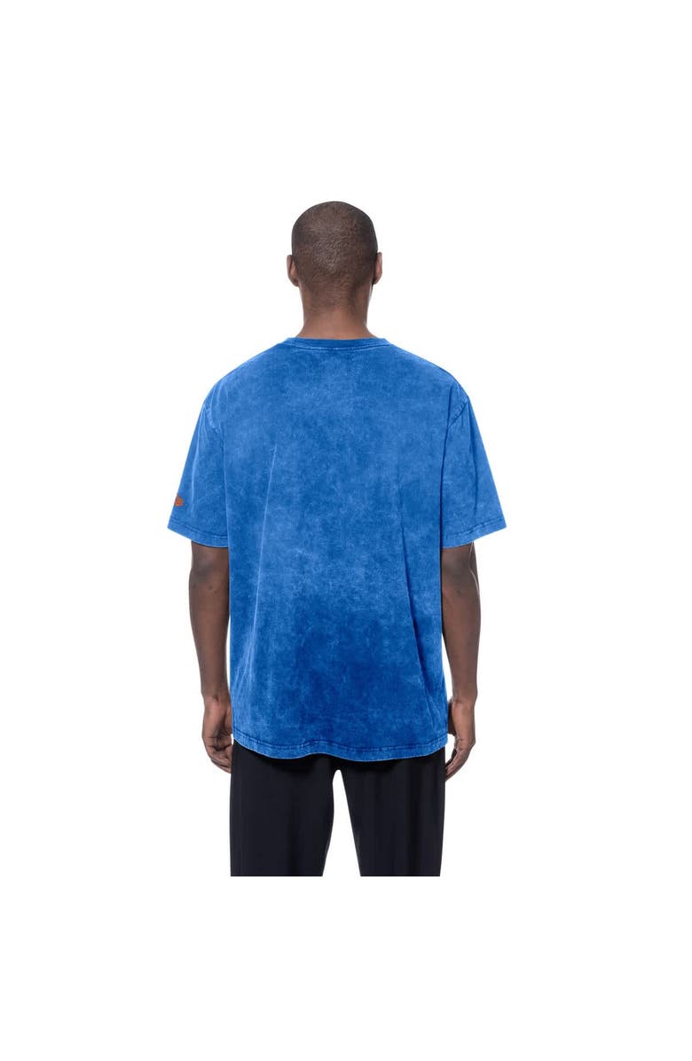 New Era Men's New Era Blue New York Knicks Oversized Throwback Collection Mineral Wash T-Shirt, Alternate, color, Blue