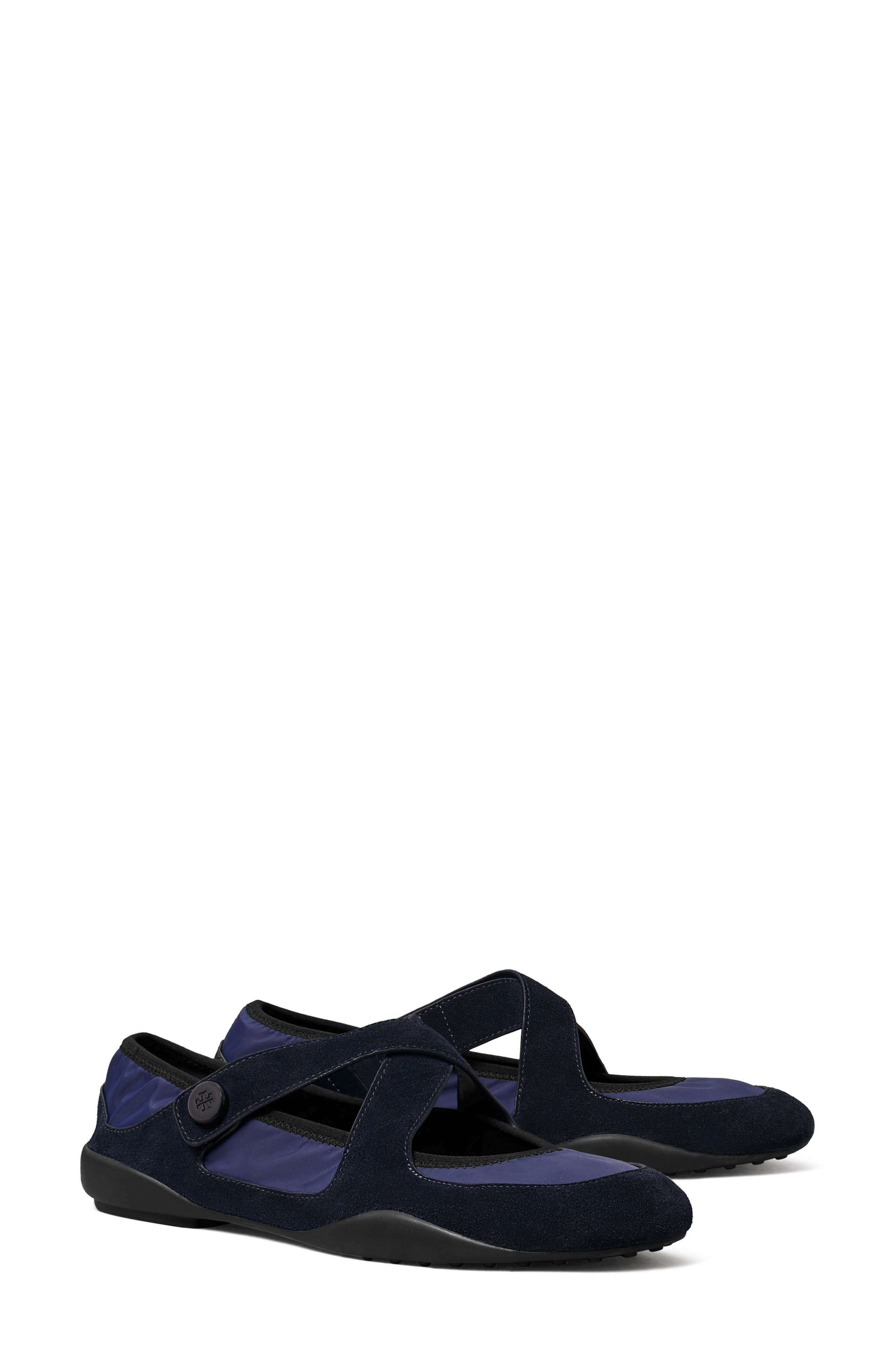 Tory Burch Romy Mary Jane Flat, Main, color, Newport Navy / Newport Navy