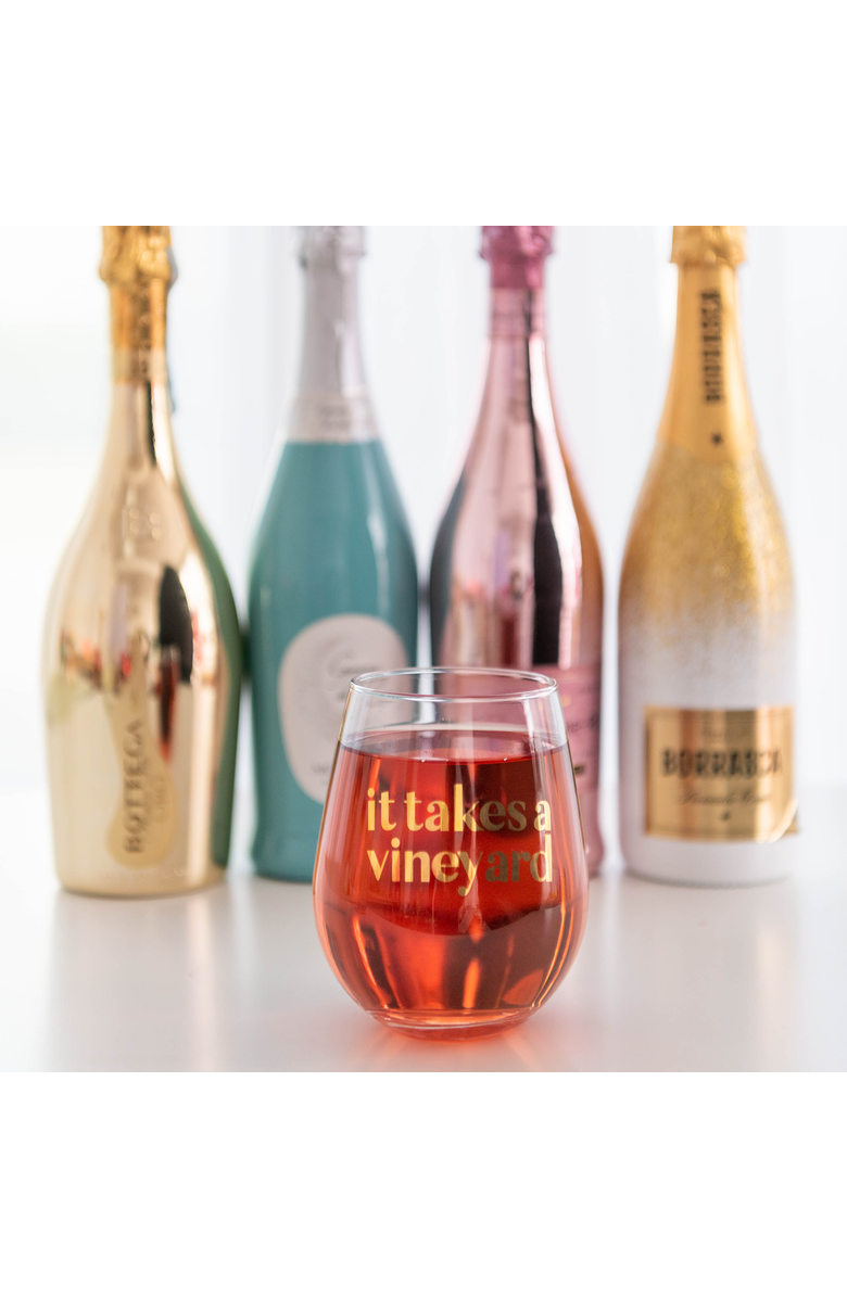 Jollity 
Co It takes a vineyard Wine Glass, Alternate, color, Assorted Pre-Pack