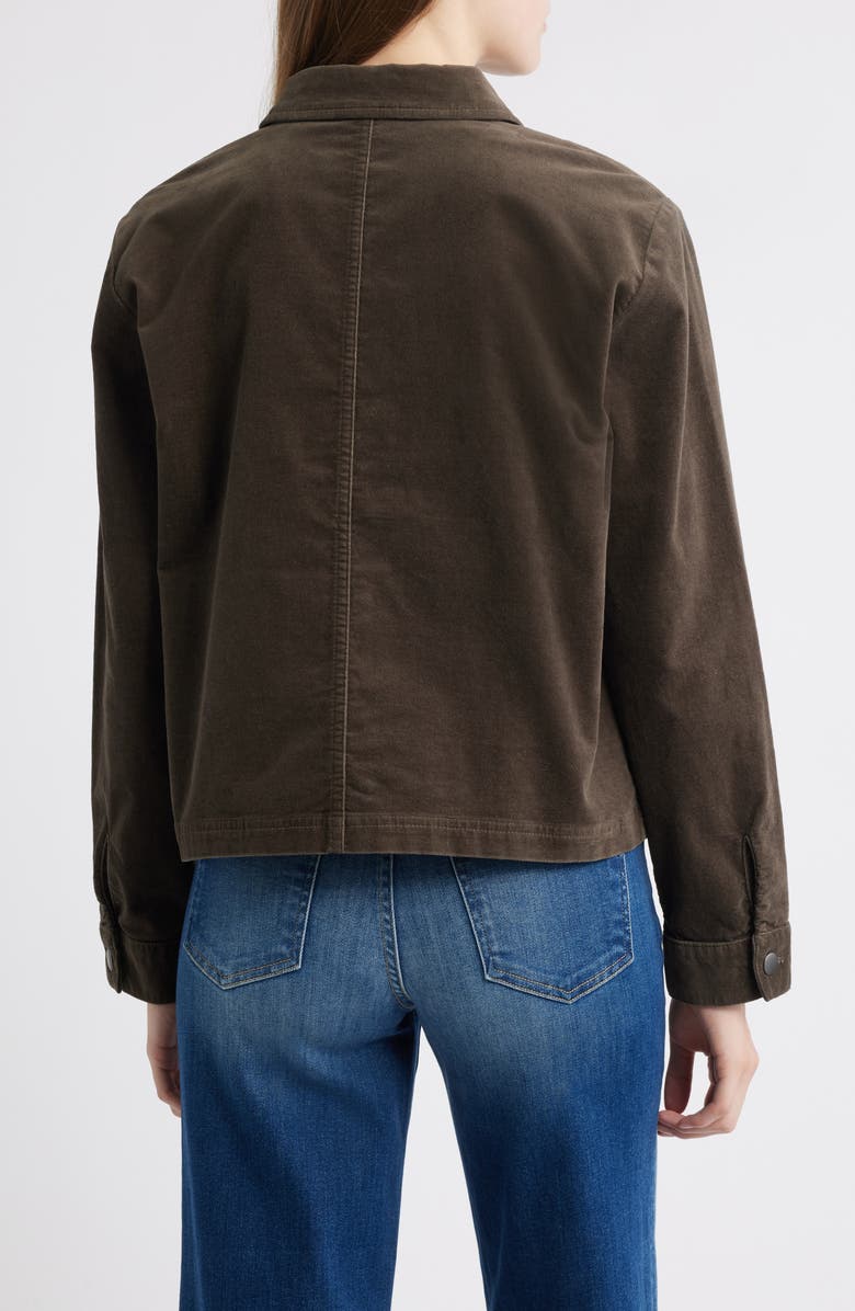 Classic Collar Velveteen Jacket