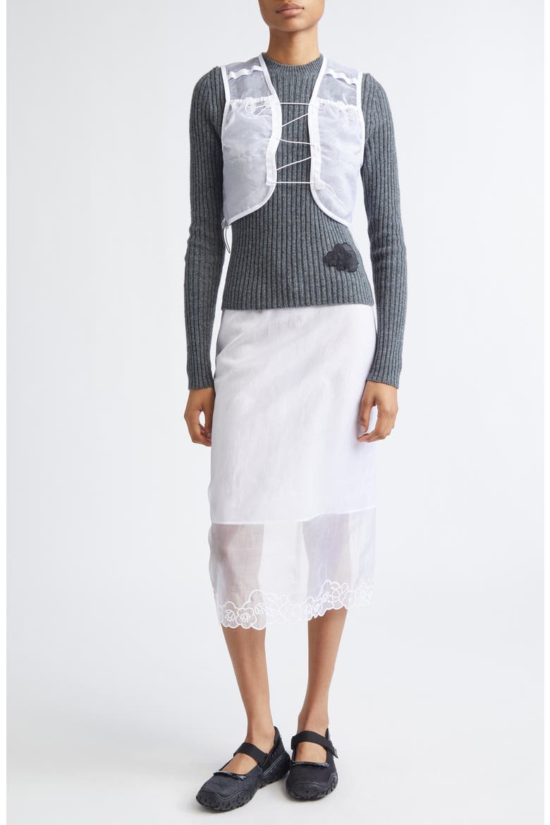 Bona Liquid Myrtia Vest, Alternate, color, WHITE