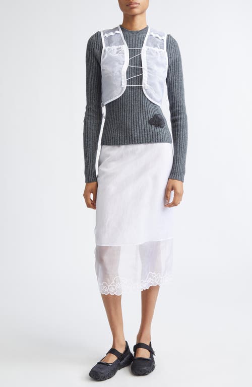 Cecilie Bahnsen Bona Liquid Myrtia Vest In White