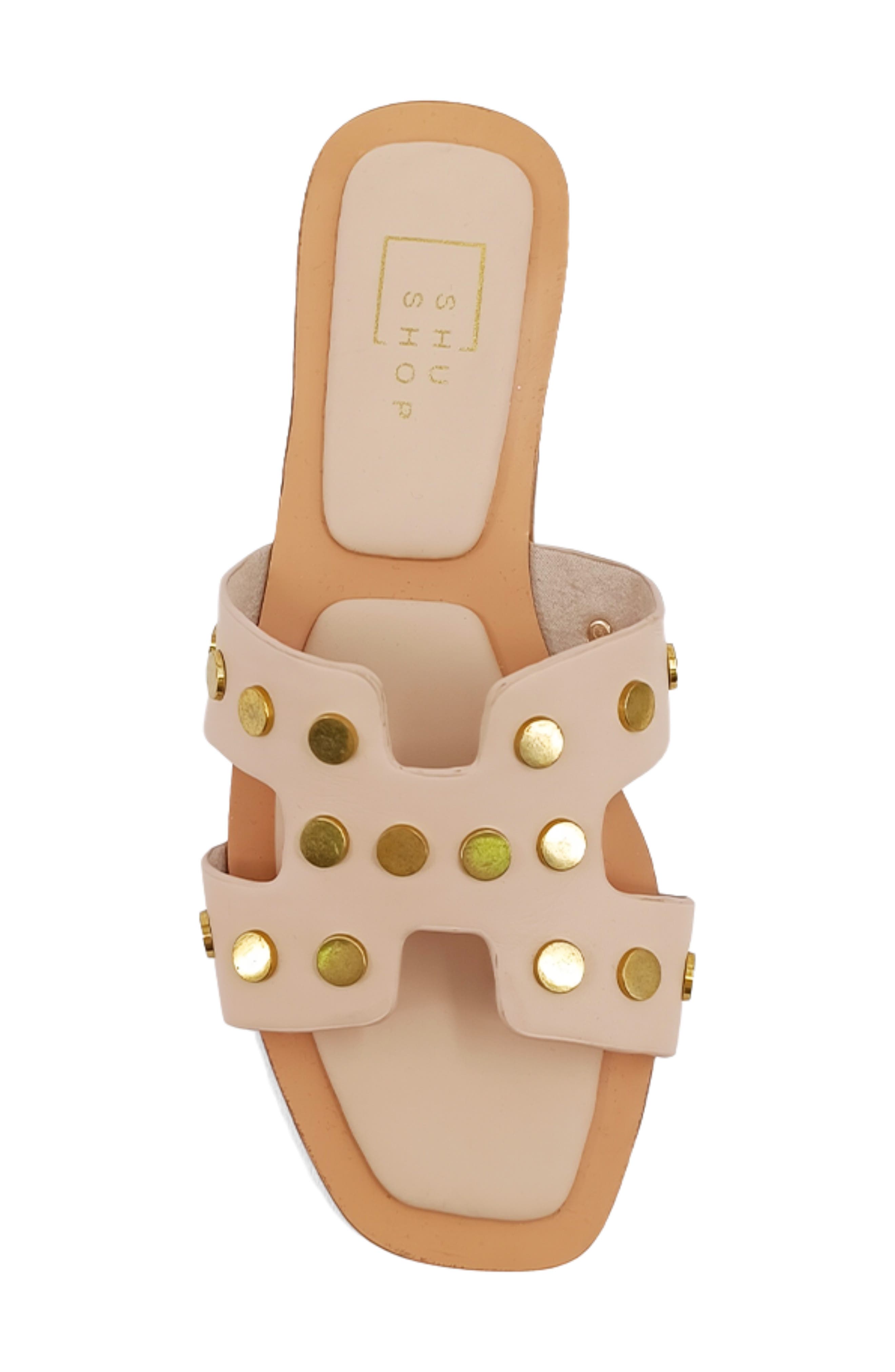 Donatella Slide Sandal, Alternate, color, NUDE
