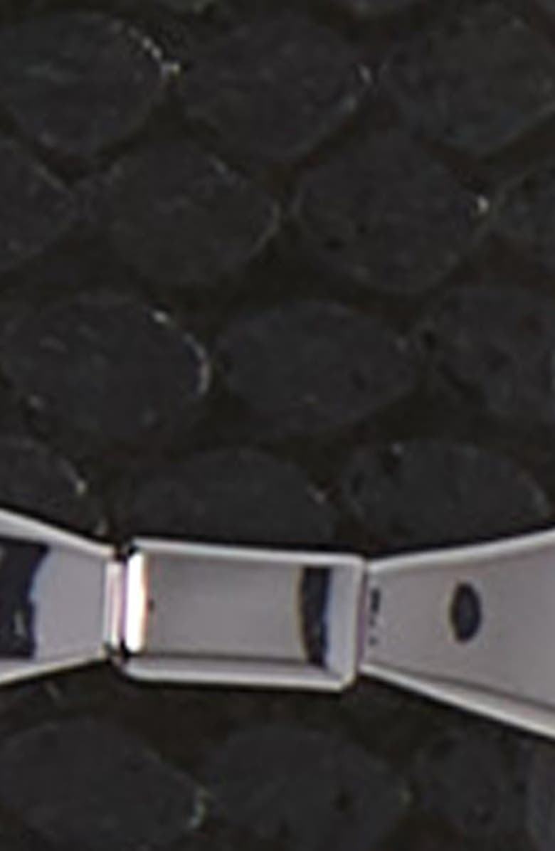 Kate Spade New York metallic snake pattern reversible belt, Alternate, color,