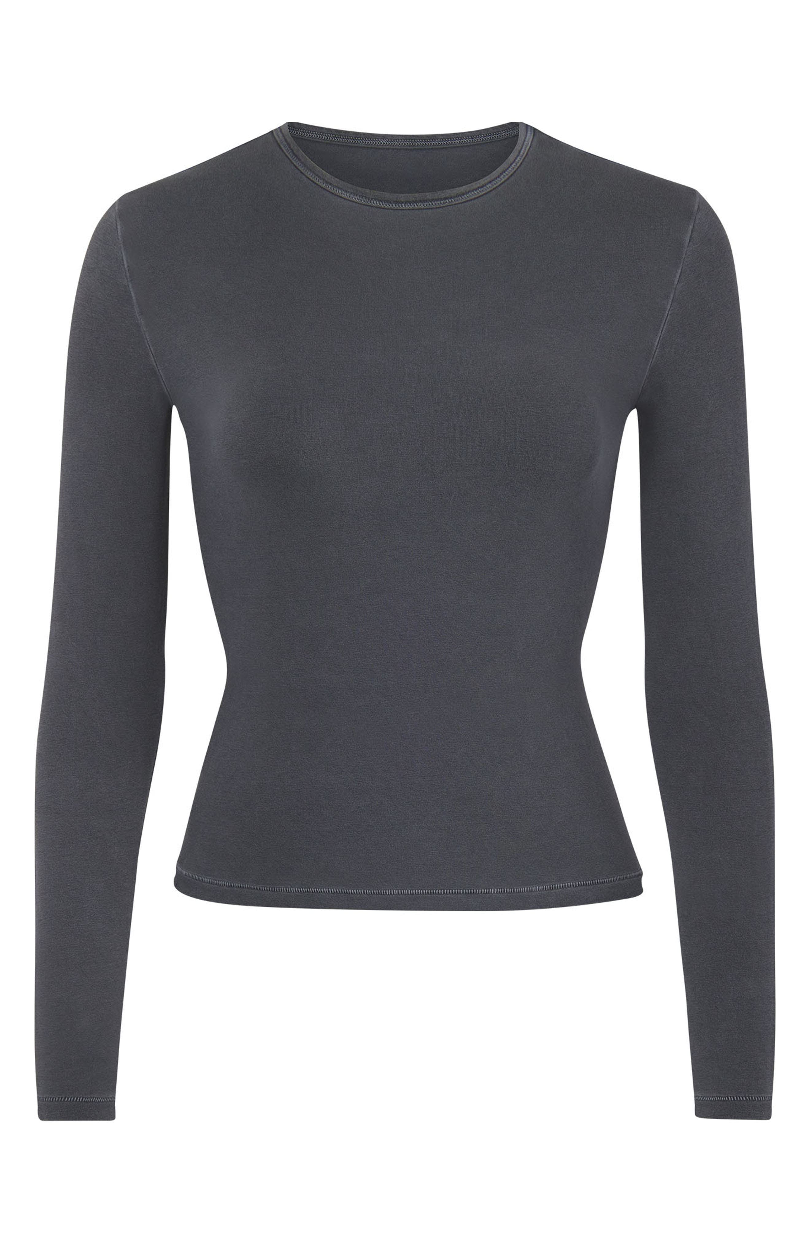 SKIMS New Vintage Cropped Long Sleeve T-Shirt (Women) | Nordstromrack