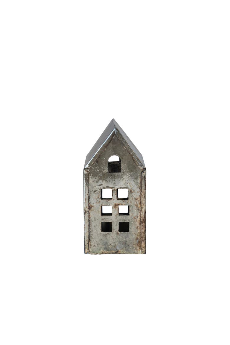 Metal House, Antique Pewter Finish, Main, color, Antique Pewter