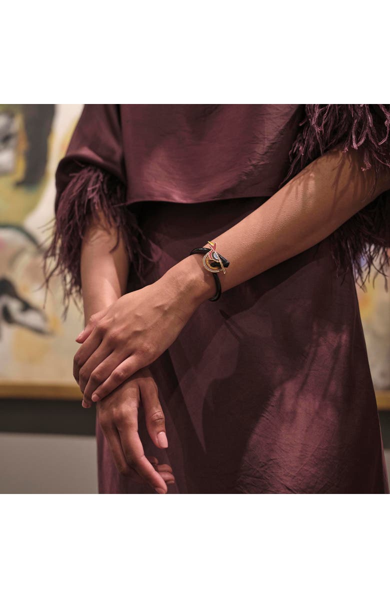 Lele Sadoughi The Met X Lele Kandinsky Violett Bangle, Alternate, color, Violett 960