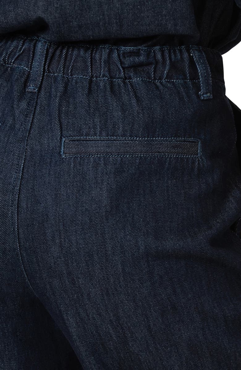 Mavi Jeans Pera Pleated High Waist Wide Leg Pants, Alternate, color, Rinse Denim