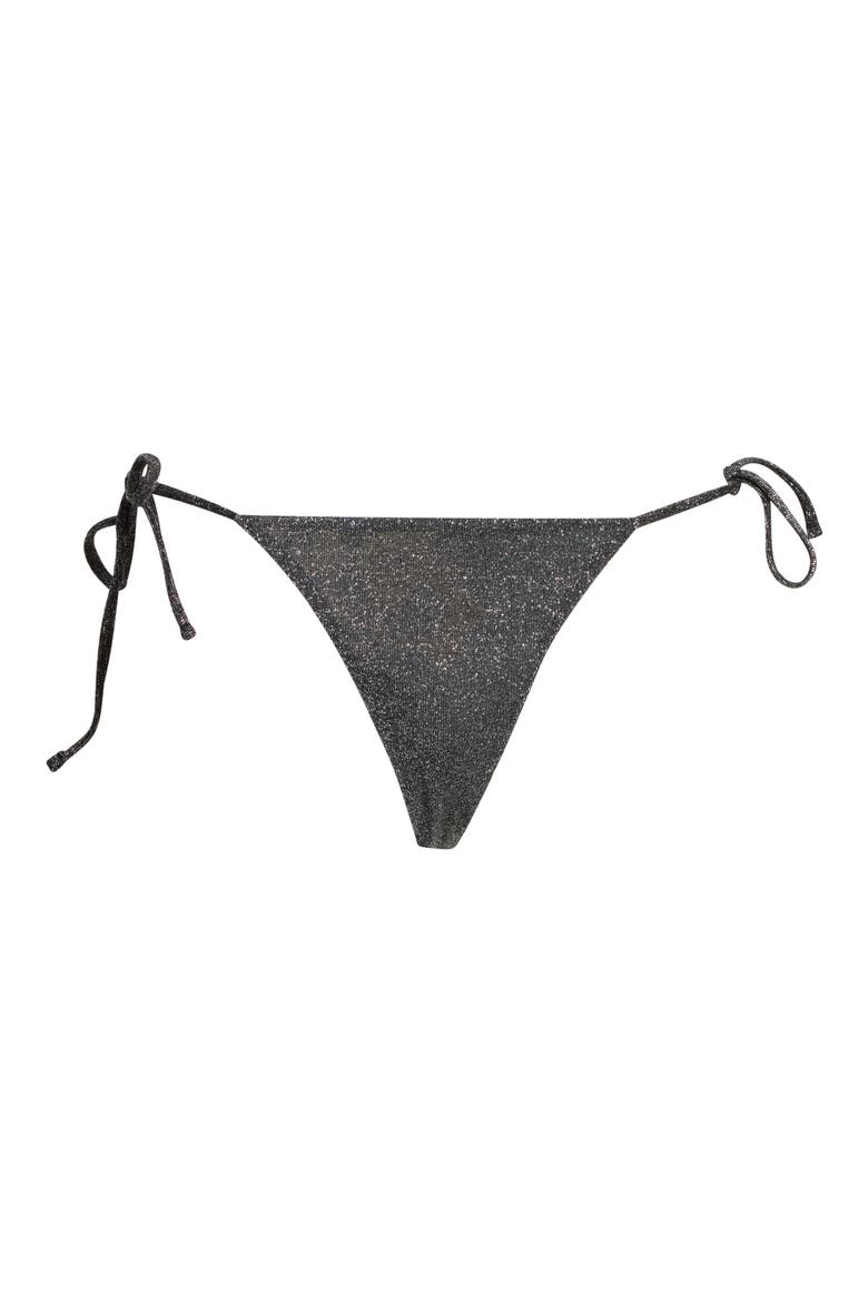 Sunning Side Tie Bikini Bottoms, Main, color, GRAY