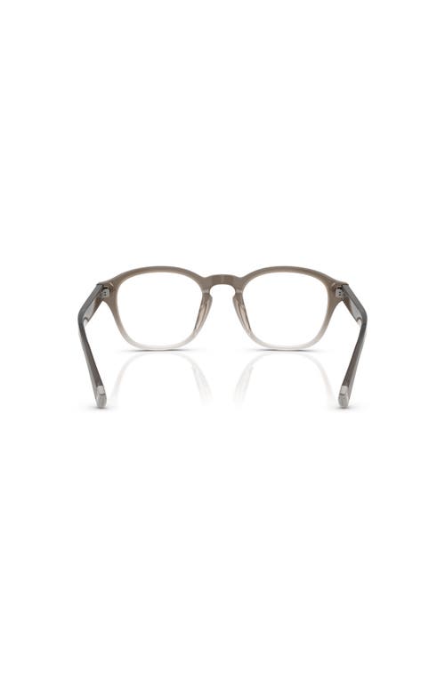 Brunello Cucinelli 50mm Square Optical Glasses In Gray