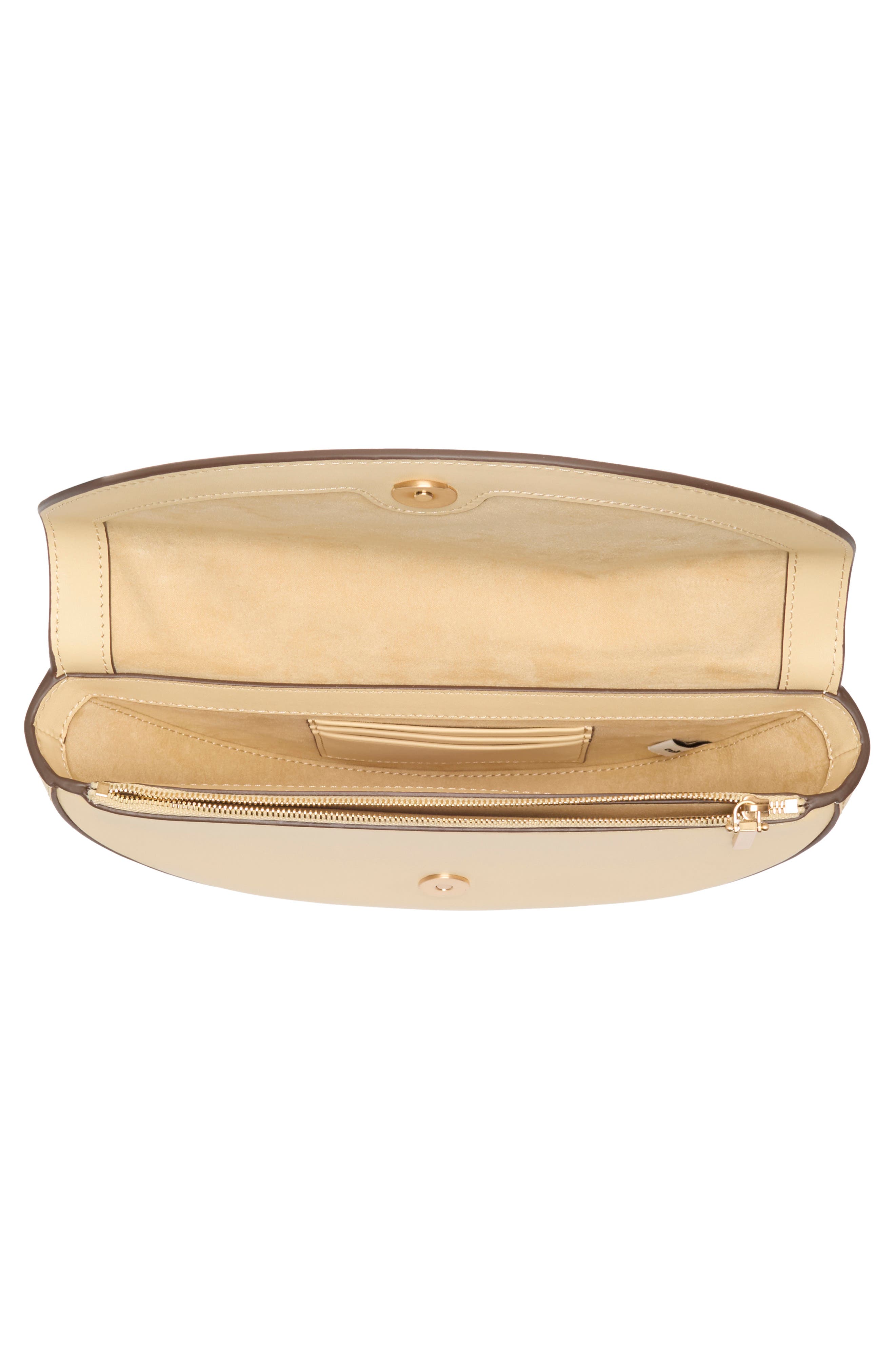 Cult Gaia Azariah Leather Top Handle Bag, Alternate, color, Sabbia