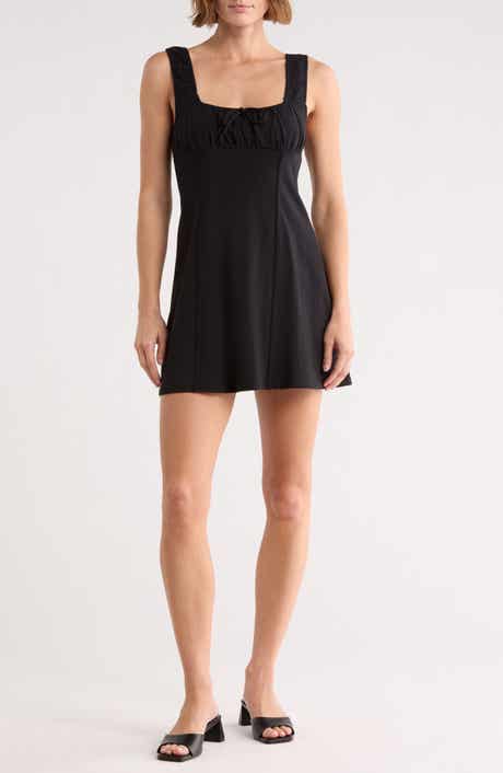 Ruched Bodice Knit Dress