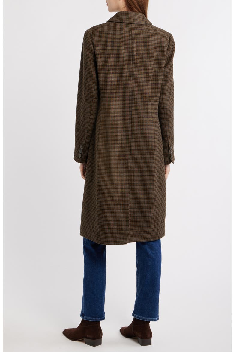 Wool Blend Tweed Coat, Alternate, color, FORREST/ BLACK MINI