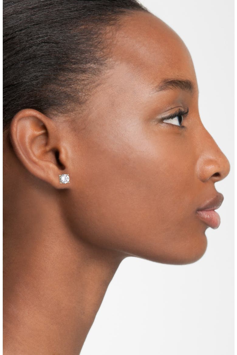 Crystal Stud Earrings, Alternate, color, GOLD
